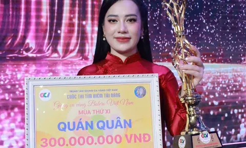 Ca sĩ Thanh Hiền giành ngôi quán quân Giọng Ca Vàng Bolero Việt Nam mùa thứ 11