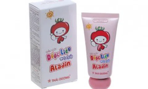 Thu hồi dầu gội dược liệu sạch chấy Aladin của Công ty cổ phần Sao Thái Dương