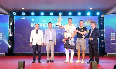Diễn viên Bình Minh sở hữu cúp Rồng vàng giải GolfViet Spring Cup 2024
