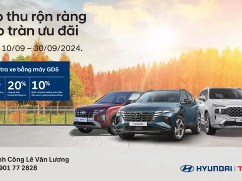 Hyundai Lê Văn Lương triển khai chương trình khuyến mãi dịch vụ tháng 9/2024