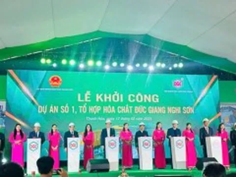 Khởi công 'siêu' dự án tổ hợp hoá chất với tổng mức đầu tư 12.000 tỷ đồng tại Thanh Hóa