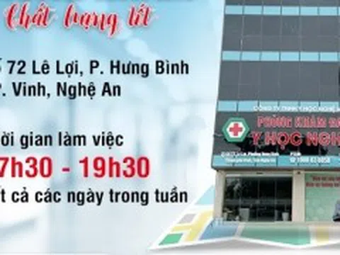 Phòng khám đa khoa Y học Nghệ An – Địa điểm cung cấp dịch vụ chăm sóc sức khỏe tin cậy!