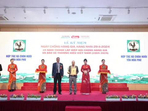 Hợp Tác Xã Chăn Nuôi Yên Hòa Phú đã vinh dự nhận giải thưởng 'Thương Hiệu Vàng 2024'