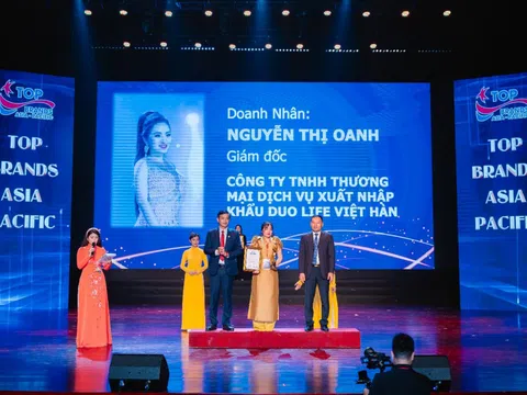 Công ty TNHH Thương mại Dịch vụ Xuất nhập khẩu Duo Life Việt Hàn đạt top 10 Thương hiệu hàng đầu châu Á - Thái Bình Dương
