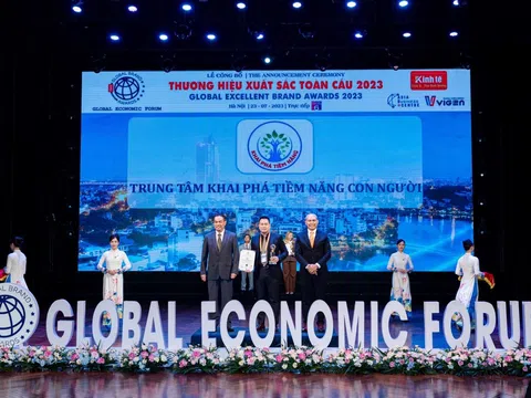 Trung Tâm Khai Phá Tiềm Năng Con Người (Trực thuộc Viện Nghiên cứu Phát triển Y Dược Việt)  đạt TOP 20 Thương Hiệu Xuất Sắc Toàn Cầu  năm 2023