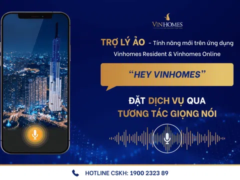 Ra mắt trợ lý ảo trên ứng dụng Vinhomes Resident và Vinhomes Online